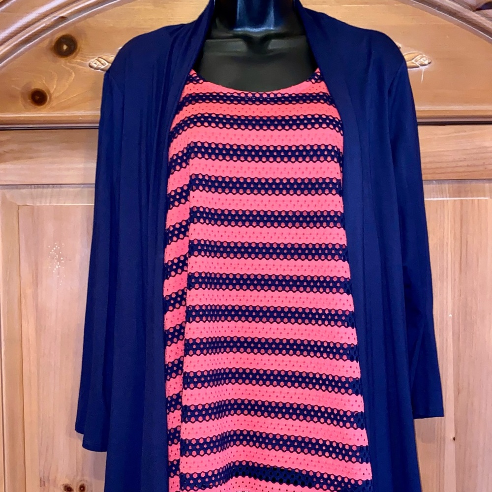 Croft & Barrow Mock- Layered Cardigan (XL)